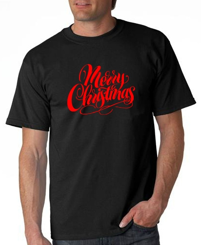 6 Tshirts MERRY CHRISTMAS design